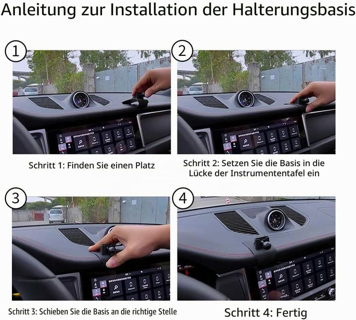 musttrue LUNQIN KFZ-Handyhalterung für 2015–2024 Porsche Macan und 2019–2023 Cayenne Autozubehör Nav