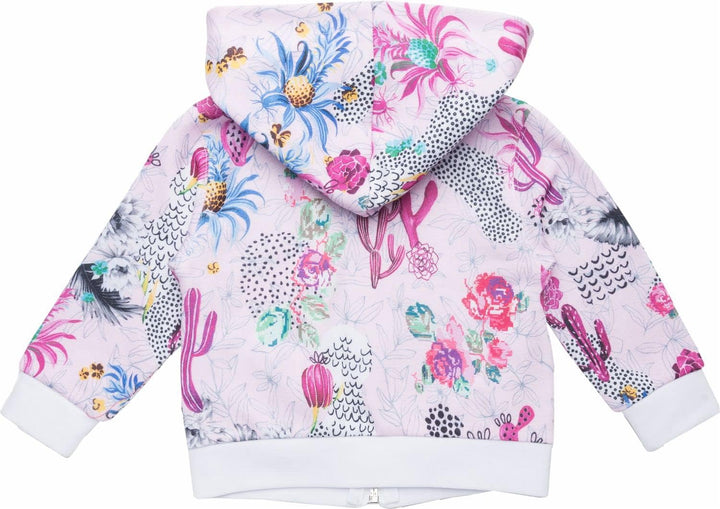 Replay Mädchen Sweatjacke mit Kapuze, 24 Monate 010 All Over Pink Tropics