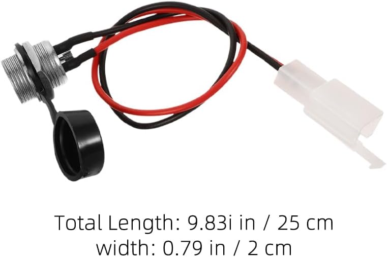 Garneck 4 Stück Zubehör für Elektro-Dreirad, Motorrad-Ladeanschluss für Elektroroller, Erdladung, fü