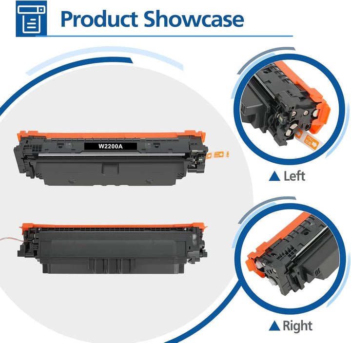 220A 220X Toner Mit Chip: für HP 220A Toner Set Kompatibel für Color Laserjet Pro MFP 4302dw 4302fdw