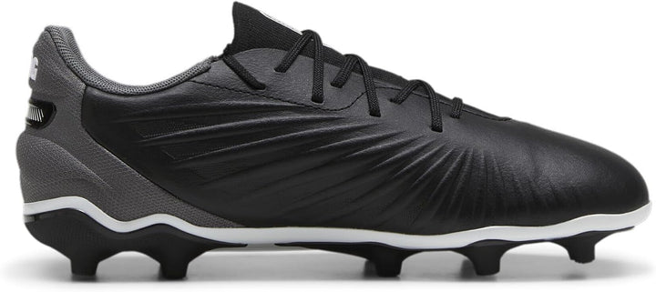 PUMA Unisex Kinder King Match Fg/Ag JrSoccer Shoe 29 EU Puma Black Puma White Cool Dark Gray, 29 EU