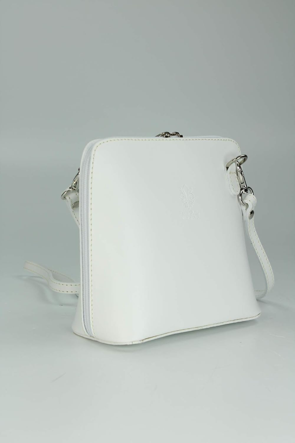 Belli italienische Ledertasche Damen Umhängetasche klein Handtasche Schultertasche Abendtasche in we