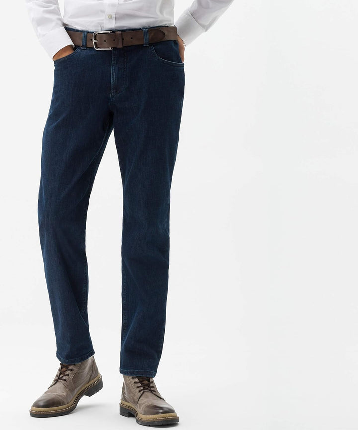 EUREX by BRAX Herren Regular Fit Jeans Hose Style Luke Stretch Baumwolle 46W / 32L Dunkelblau, 46W /