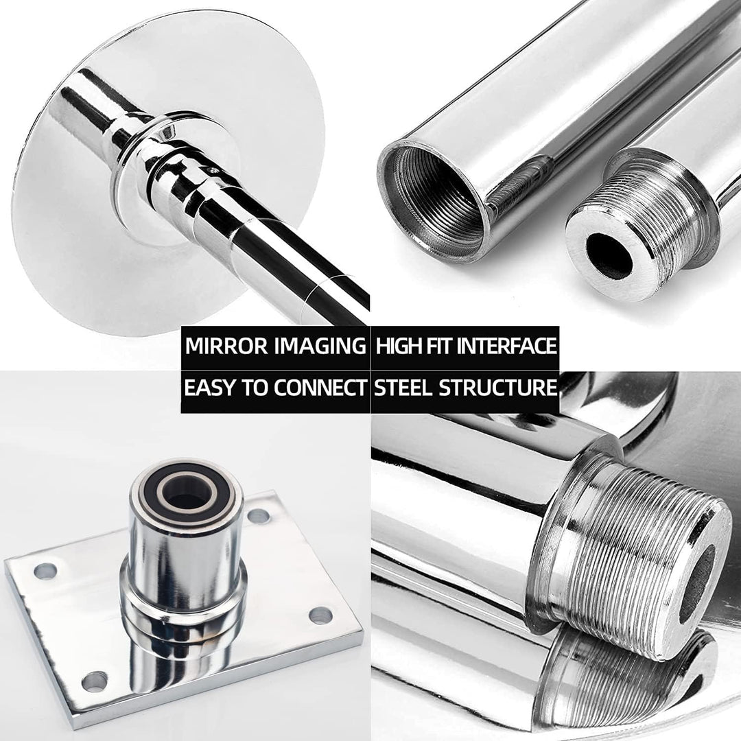 PRIOR FITNESS Pole Dance perforiert, Durchmesser 45 mm, höhenverstellbar für mehr Sicherheit und Sta