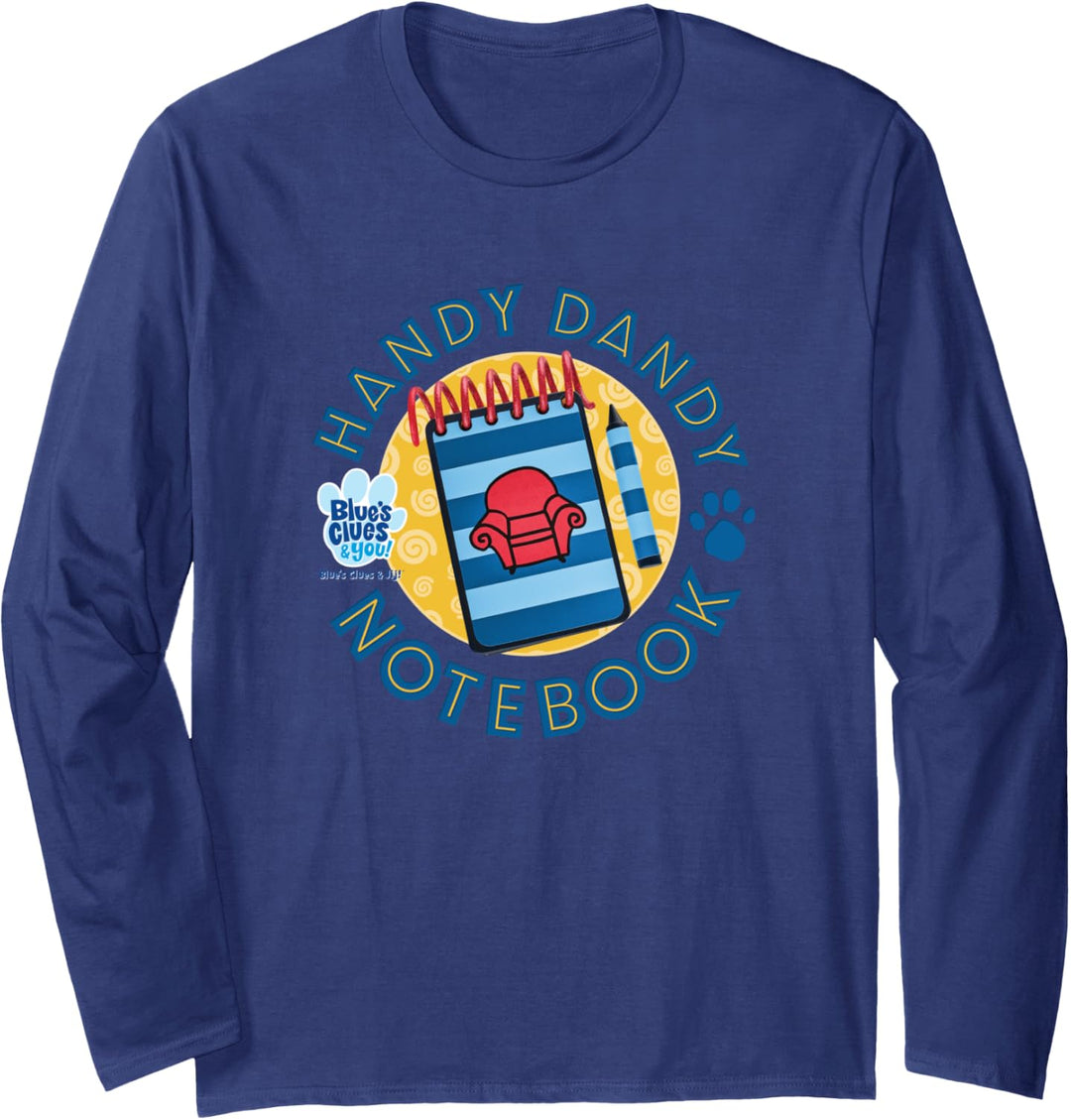 Blue's Clues & You Handy Dandy Notebook Logo Langarmshirt