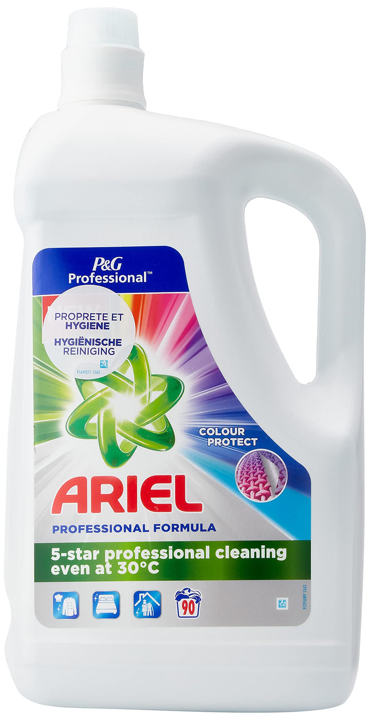 Ariel Professional - Farbe Waschmittel, Flüssig - 4.95 Liter Regulär 90 Waschladungen (1er Pack), Re