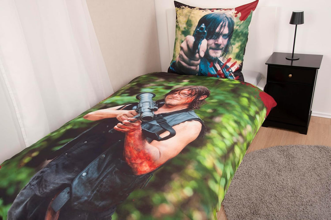Herding The Walking Dead Daryl Dixon Sondermodell Bettwäsche 135 x 200 cm Geschenk All-in-One Outlet