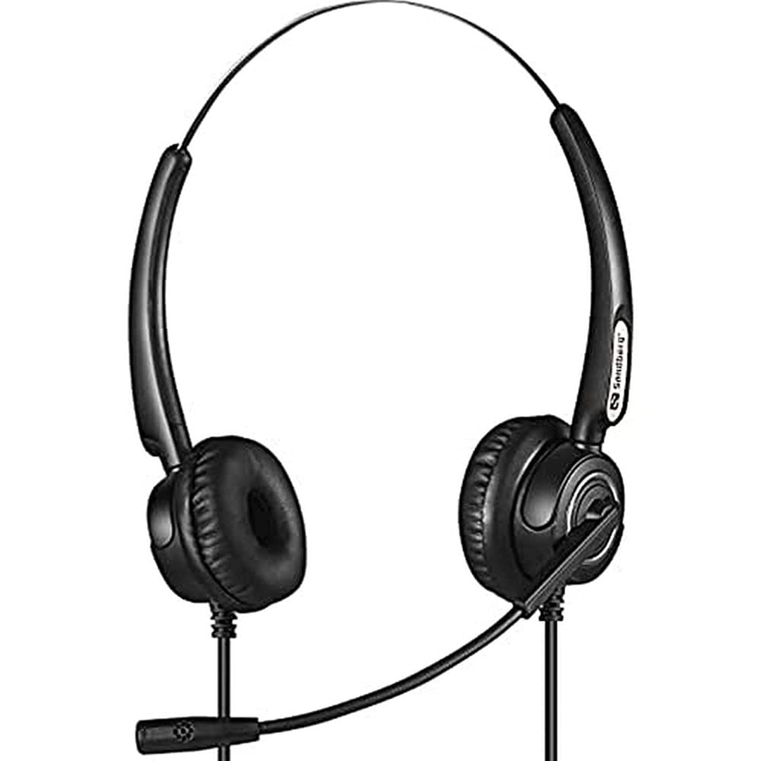 Sandberg USB+RJ9/11 Headset Pro Stereo, Schwarz