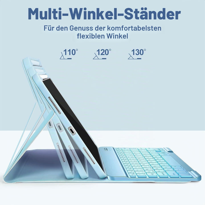 Hülle mit Tastatur für iPad Air 11 Zoll M4 2026/M3 2025/M2 2024, iPad Air 5 4 2022 2020 10,9 Zoll (2