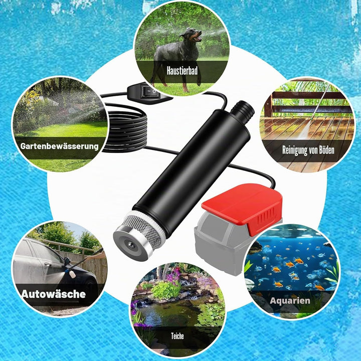 Tauchpumpe Kompatibel Mit Einhell, Wasserpumpe Für Einhel, Tauchpumpe Für Einhells 24v Akku, Schmutz