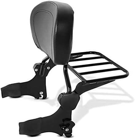 Sissy Bar + Gepäckträger + Docking-Kit für Harley Davidson Street Glide 06-08 schwarz