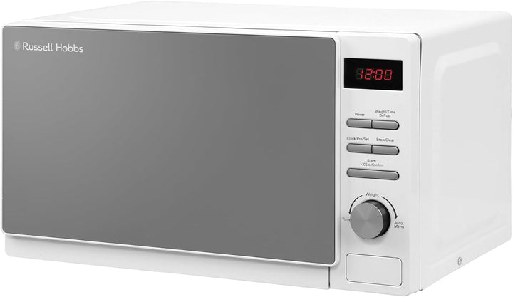 Russell Hobbs RHM2079A Digitale Solo-Mikrowelle, 20 L, 800 W, 5 Leistungsstufen, automatisches Aufta