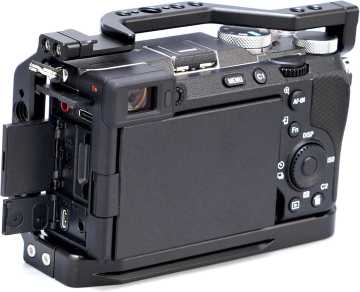 Hersmay Kamerakäfig für Sony a7cii /a7cr Kamera, Schnellwechselplatte für Arca-Swiss, 1/4„ & 3/8“ Sc