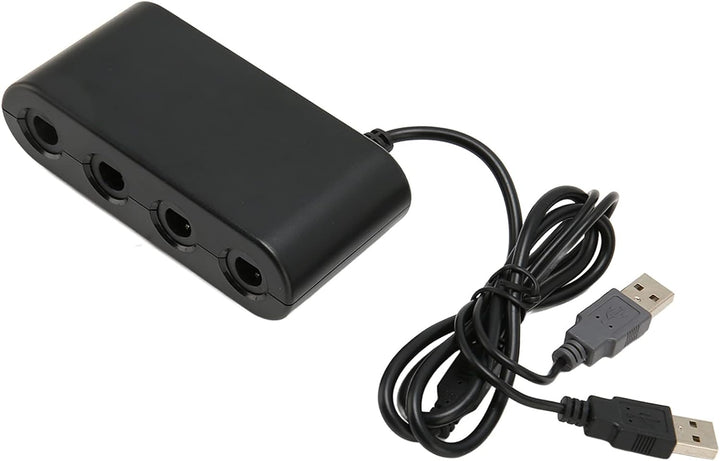 GC Adapter für Switch für Wii U-PC, Tragbarer 3-in-1-GC-Controller-Adapter, 4 Ports, Game-Controller