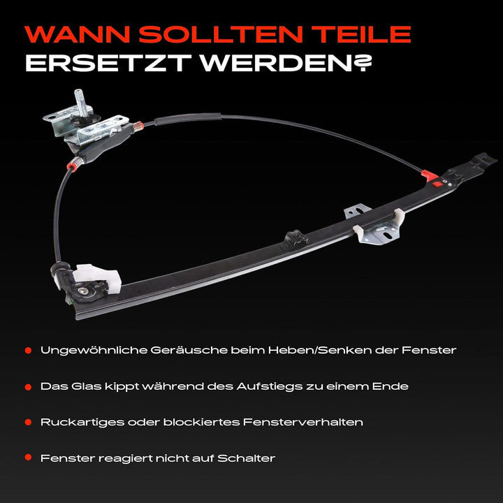 Frankberg Manuell Fensterheber Vorne Links Kompatibel mit Transporter IV 70XB 70XC 7DB 7DW 70XA 70XD