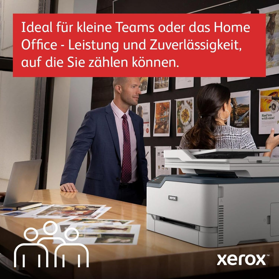 XEROX C235 Color Multifunction Printer,grau/schwarz