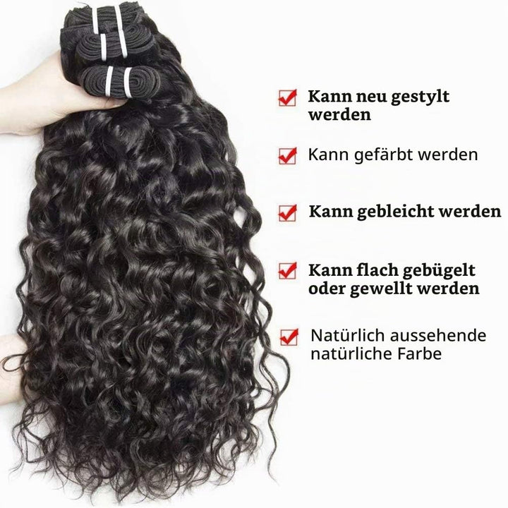 Yavida Yavida Wasserwelle bündelt brasilianisches Haar bündelt Remy Echthaar lockiges reines Haar we