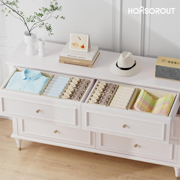 Schubladen Organizer Kleiderschrank Organizer - 15er Set Faltbare Unterwäsche Organizer Aufbewahrung