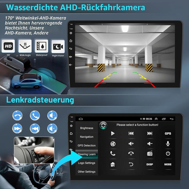 SIXTOP 2+64G Android 13 Autoradio für Audi A4 (B6/B7) S4 RS4 8E 2000-2009 mit CarPlay Android Auto 9