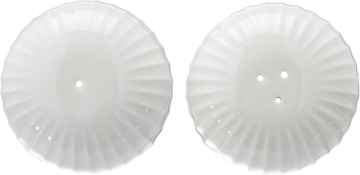 Kähler Salz- und Pfefferstreuer-Set H5 cm Hammershøi dänische Handarbeit, weiss 4,5cm Weiss, 4,5cm W