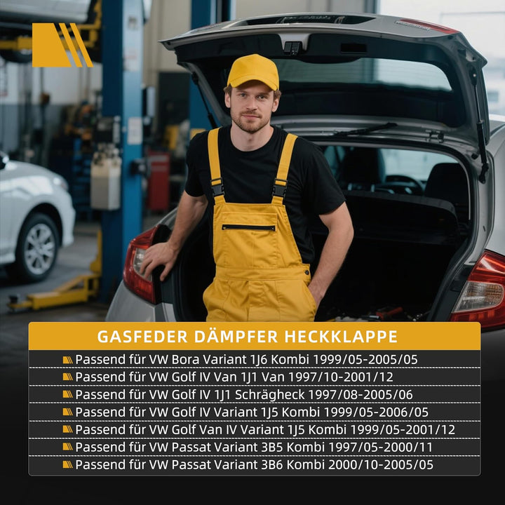 2 x Gasfeder Dämpfer Heckklappe Passend für Bora Variant 1J6 1999-2005, für Golf IV Variant 1J5 1997
