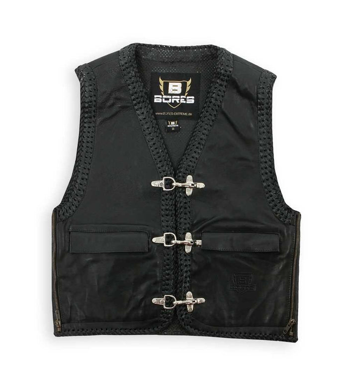 Bores Sunride V 5 Leather Vest Black with Width Adjustment S Schwarz, S Schwarz