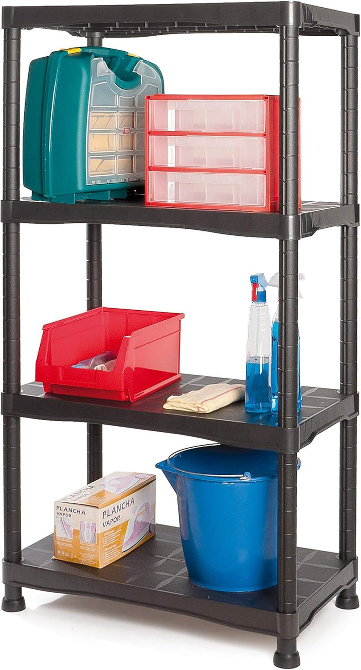 Tayg Regal-Set, Kunststoff, 744, 700 x 400 x 1366 mm, Schwarz