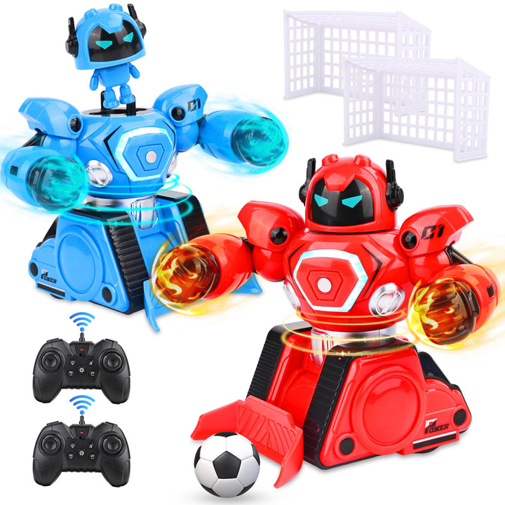 Ferngesteuerte Roboter Kampf, 2 Stück RC Kampfroboter Spielzeug mit LED Licht und Musik, Kombat Boxk