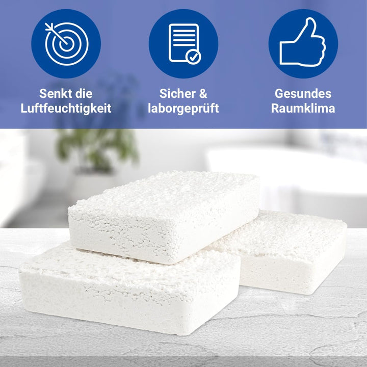 WENKO Nachfüllpack Luftentfeuchter Raumentfeuchter [Granulatblock 3 x 1 kg] Anti Feuchtigkeit Anti S