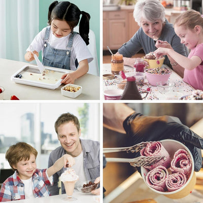 Eisplatte zum eis machen, Ice Rolls Maschine, Ice Cream Rolls Maker, Eisplatte Eis Rolls, Ice Cream