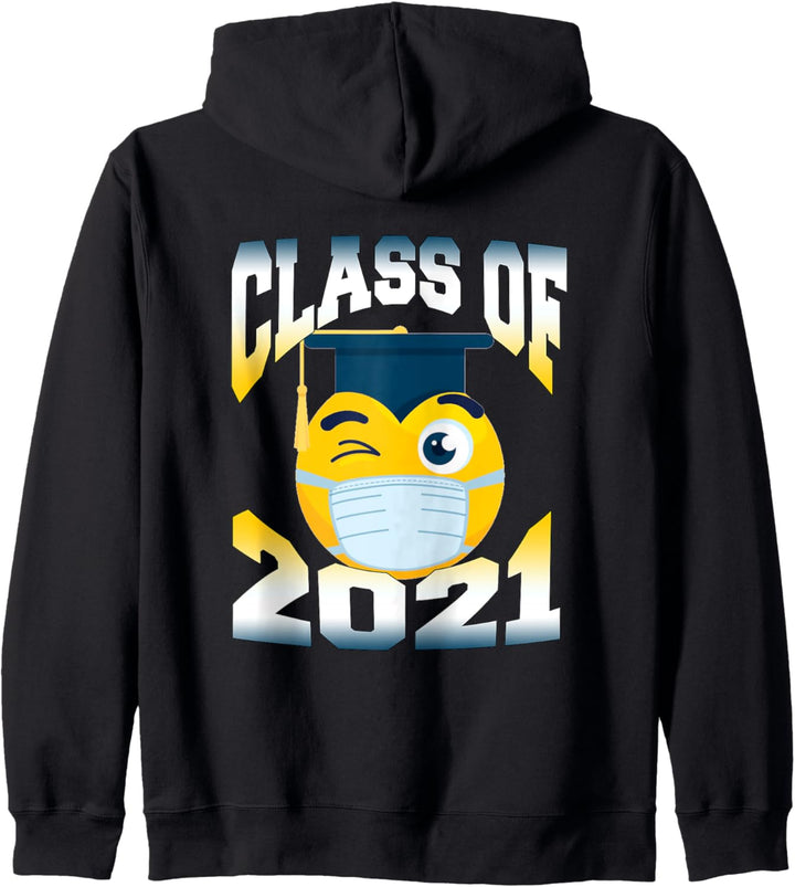 Class of 2021 Senior Diploma Graduation Face Mask Kapuzenjacke
