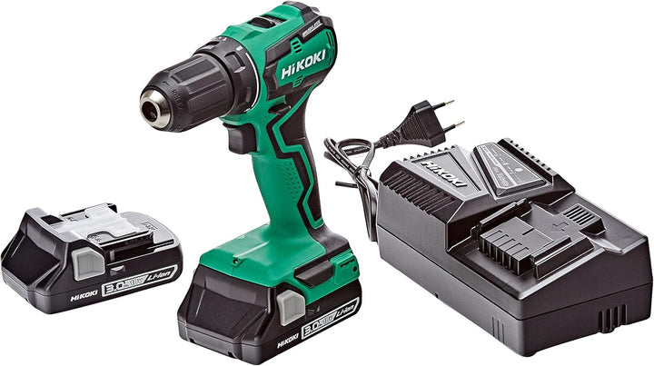 HiKOKI Akku-Bohrschrauber - 18 V, 55 Nm Drehmoment, 2-Gang-Getriebe, 13 mm Schnellspannbohrfutter -