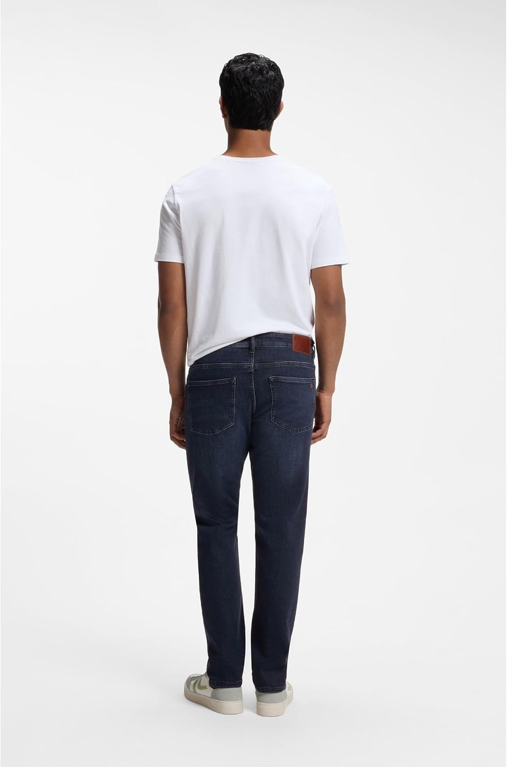 BOSS Herren Delaware BC-L-C Blaue Slim-Fit Jeans aus komfortablem Stretch-Denim 30W / 32L Dark Blue4