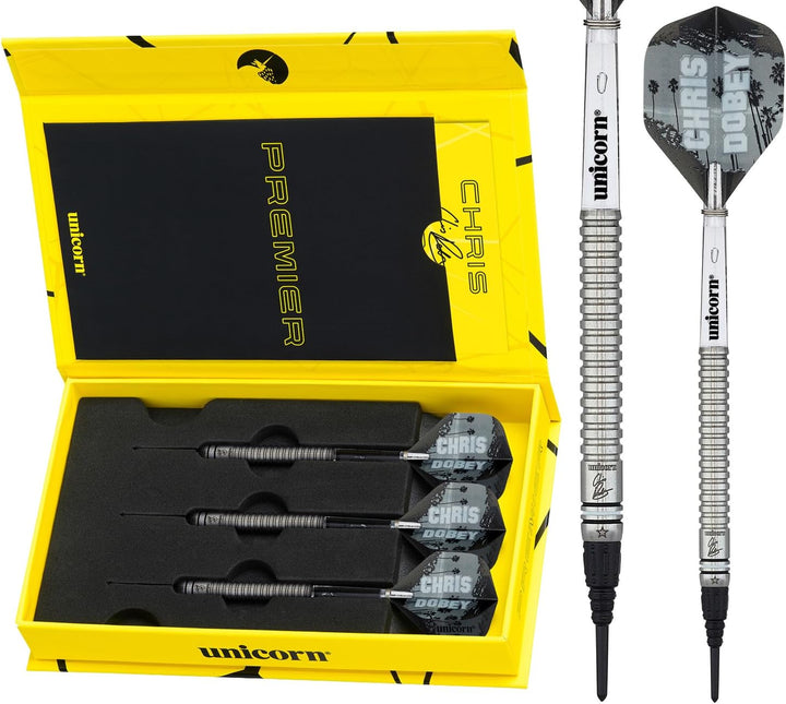 Unicorn Premier Chris Dobey Dartpfeile mit weicher Spitze 18 g natur, 18 g natur