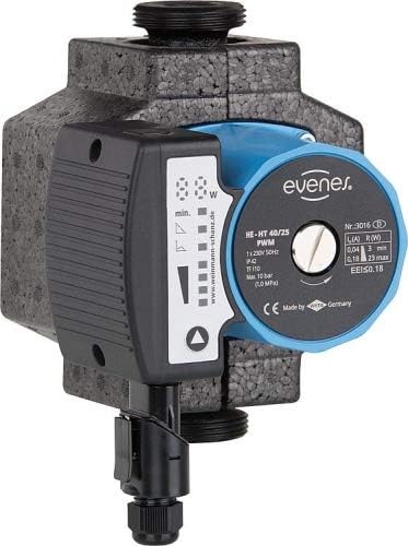 Hocheffizienzpumpe Evenes EV-HT 180mm Umwälzpumpe Heizungspumpe Nassläufer Varianten EV-HT EV-HT 60-