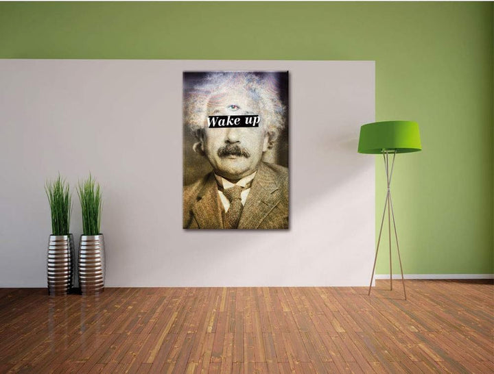 Einsteins third eye Leinwandbild Bild auf Leinwand, XXL riesige Bilder fertig gerahmt mit Keilrahmen