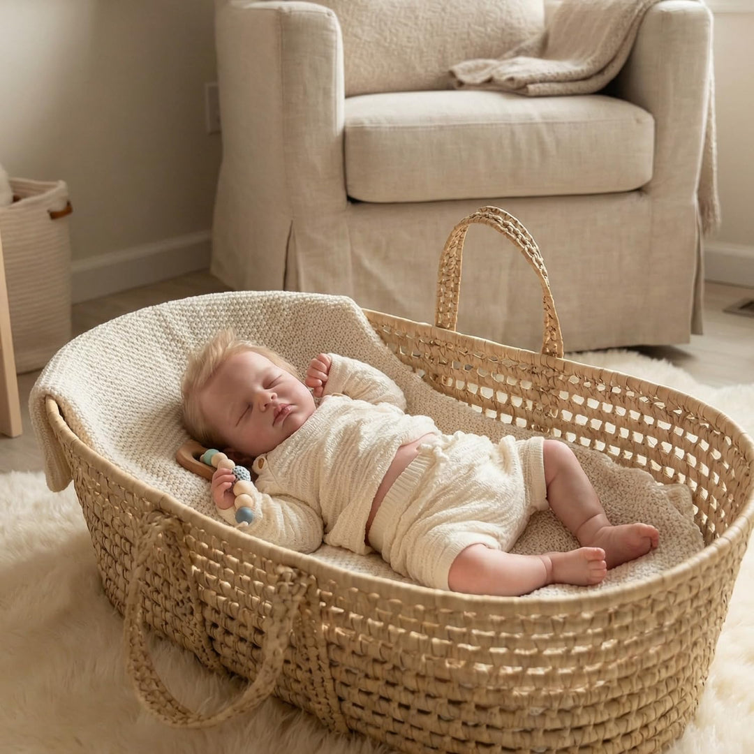 Zero Pam Baby Reborn Vinyl-Körper mit geschlossenen Augen, 50 cm, realistische Babypuppen, aus Vinyl