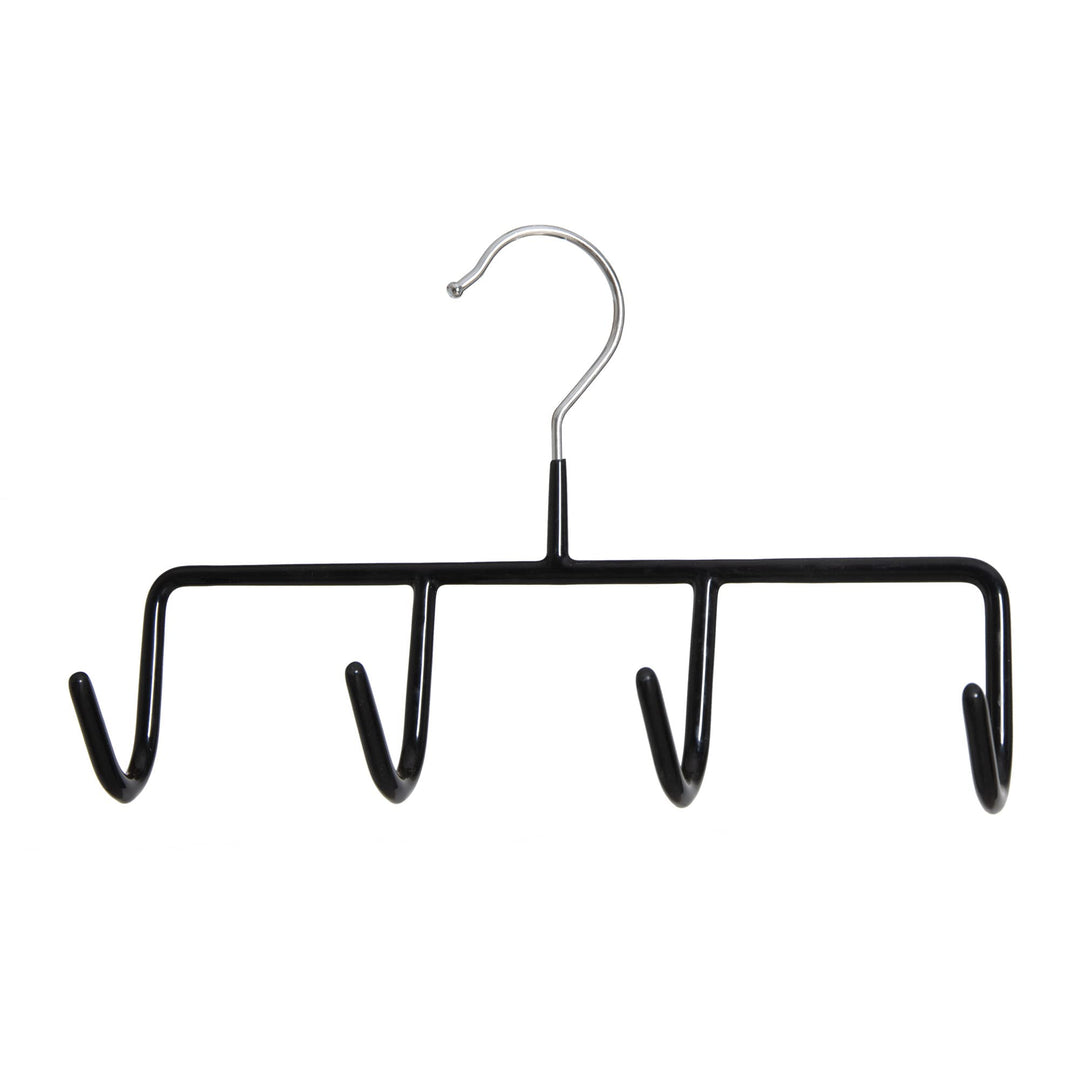 Dila GmbH Gürtelbügel schwarz 22 cm 4 Haken Krawattenhalter Gürtelhalter Tuchhalter Krawatten Schals