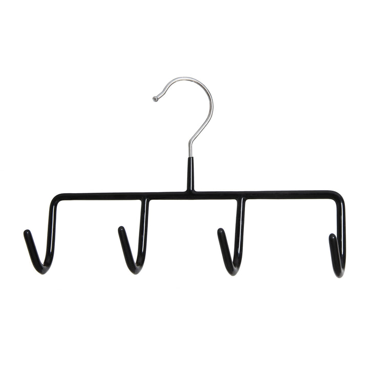 Dila GmbH Gürtelbügel schwarz 22 cm 4 Haken Krawattenhalter Gürtelhalter Tuchhalter Krawatten Schals