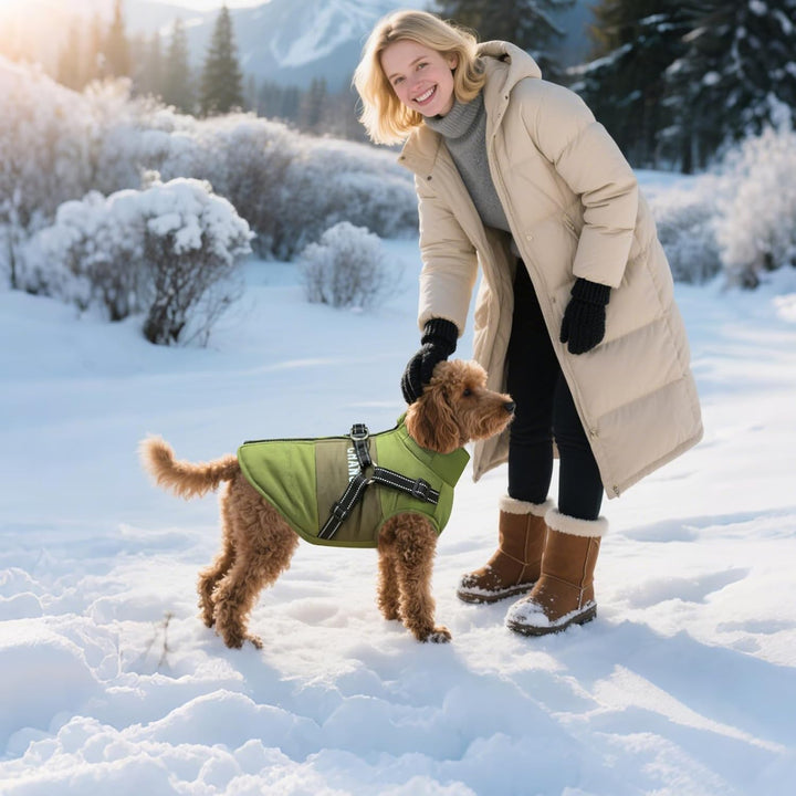 Hunde Winterjacken,Warme Hundemäntel Reflektierend Hundekleidung wasserdichte Welpenweste für kaltes