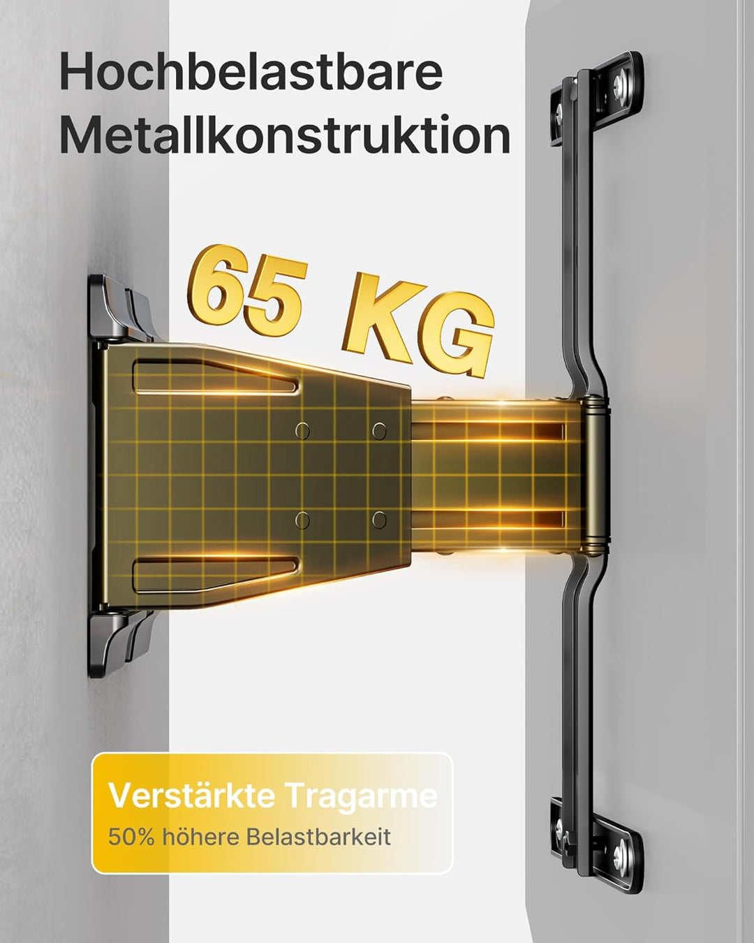monTEK 0.77" Ultra Slim TV Wandhalterung für 37-75 Zoll Fernseher, Schwenk & Neige & Nivellier & Aus