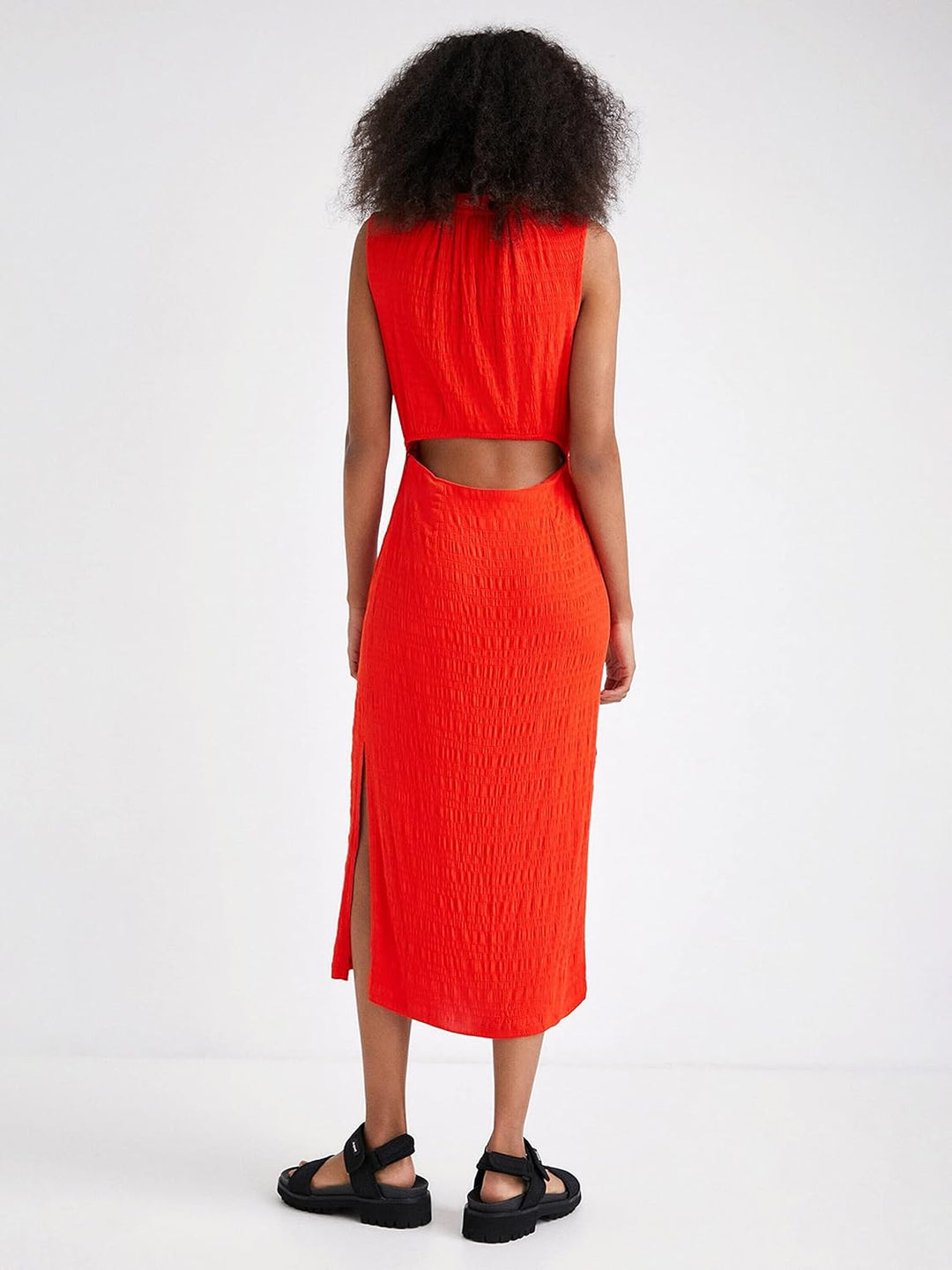 Desigual Damen Casual Dress L Orange, L Orange