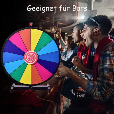 GOPLUS Glücksrad 18" 24" Lotteriespiele Preisrad Glückspiel