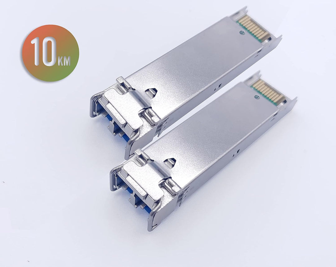 Elfcam® – 1,25 Gbps SFP Transceivermodul, Glasfaseranschluss LC/UPC Duplex (1310nm, 10KM), 1310nm, 1