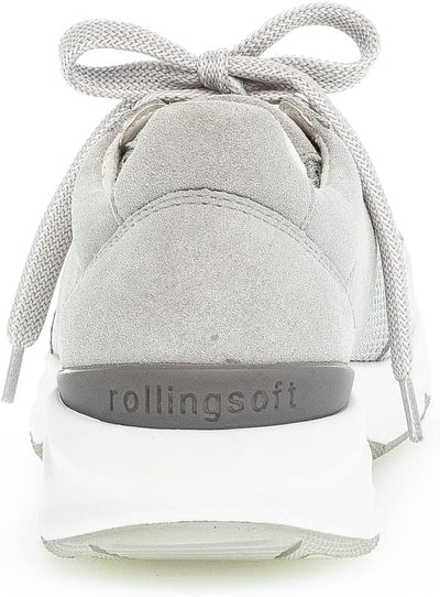 Gabor Damen Low-Top Sneaker, Frauen Halbschuhe 36 EU Grau Light Grey, 36 EU Grau Light Grey