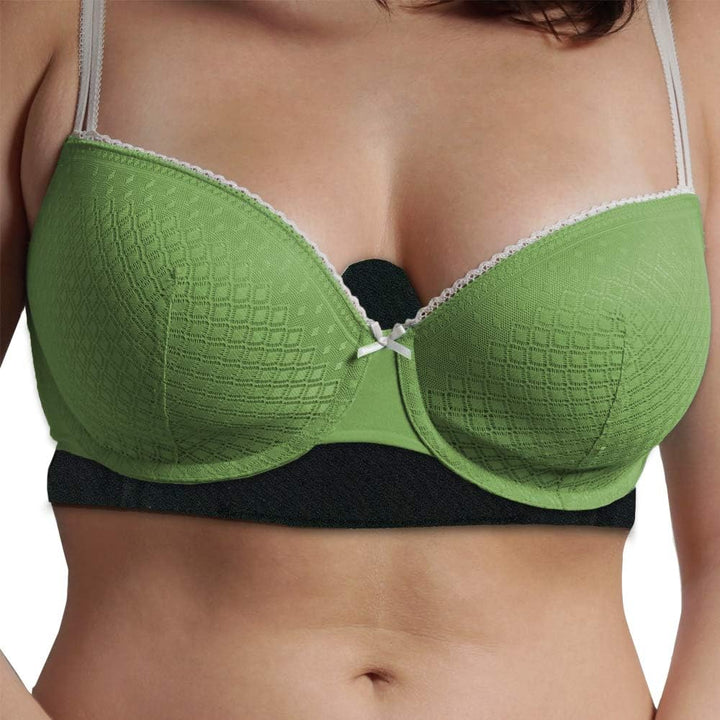 BH-Futter aus 100 % reiner Bambus-Baumwolle (9 Stück, XL) – schweissableitend, Schwarz, Weiss, Beige