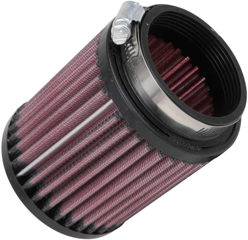 K&N RU-0800 KFZ und Motorrad Gummi Universalluftfilter, Rot