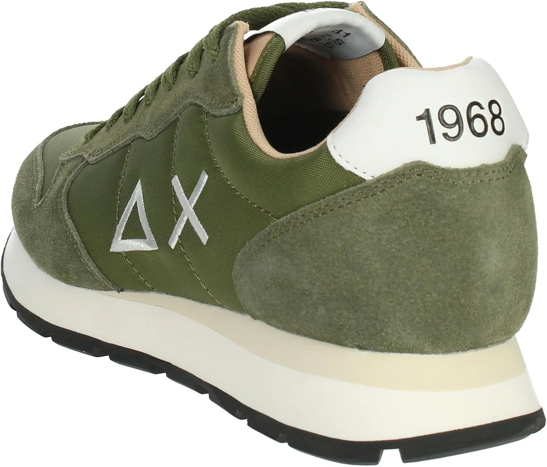 SUN68 Herren Tom SOLID Nylon Sneaker 44 EU Grün, 44 EU Grün