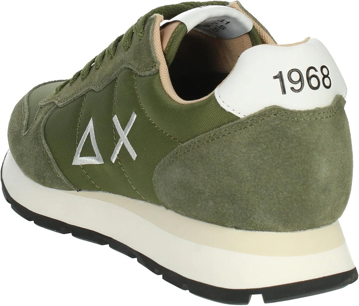 SUN68 Herren Tom SOLID Nylon Sneaker 44 EU Grün, 44 EU Grün