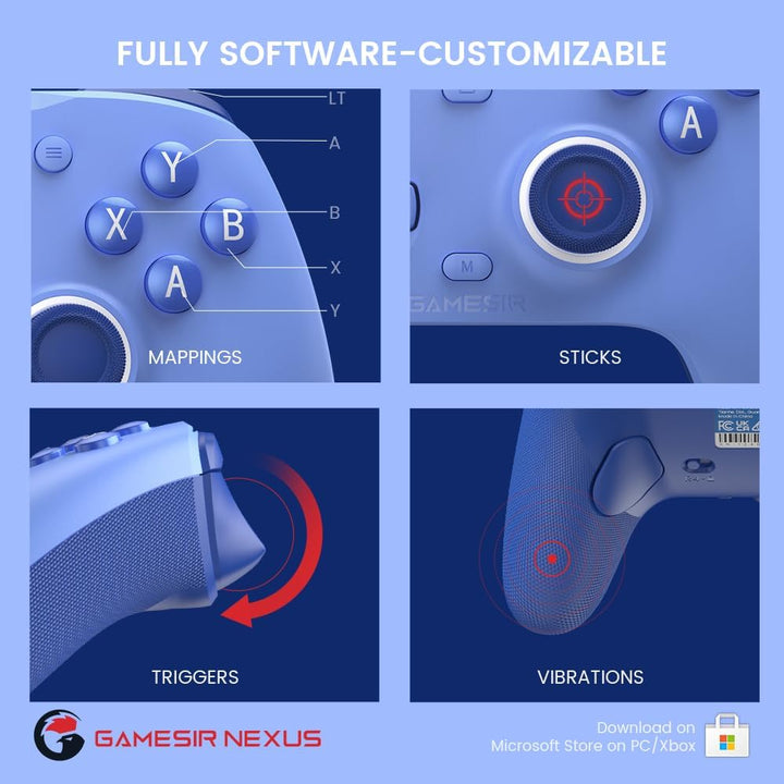 GameSir G7 SE kabelgebundener Gaming Controller für Xbox Series X|S, Xbox One, Windows 10/11, PC-Con